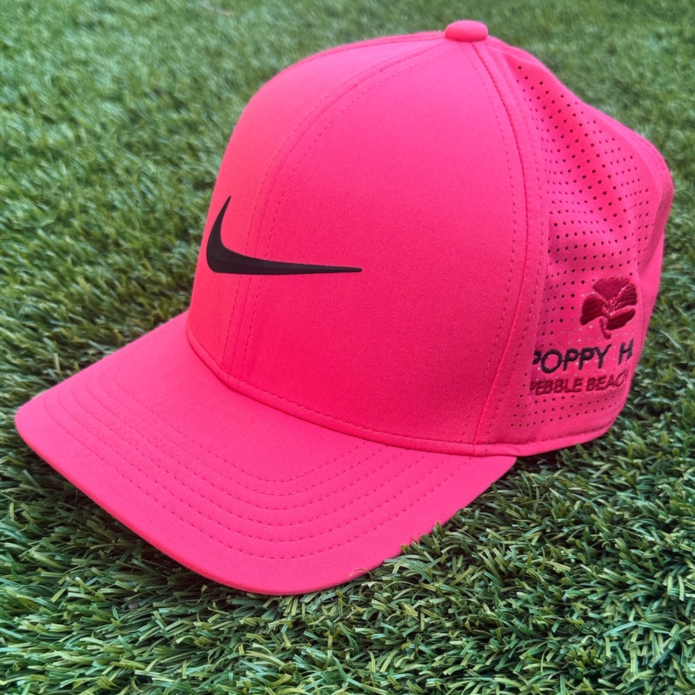 Nike Golf Bright Pink Cap Poppy Hills Pebble Beach